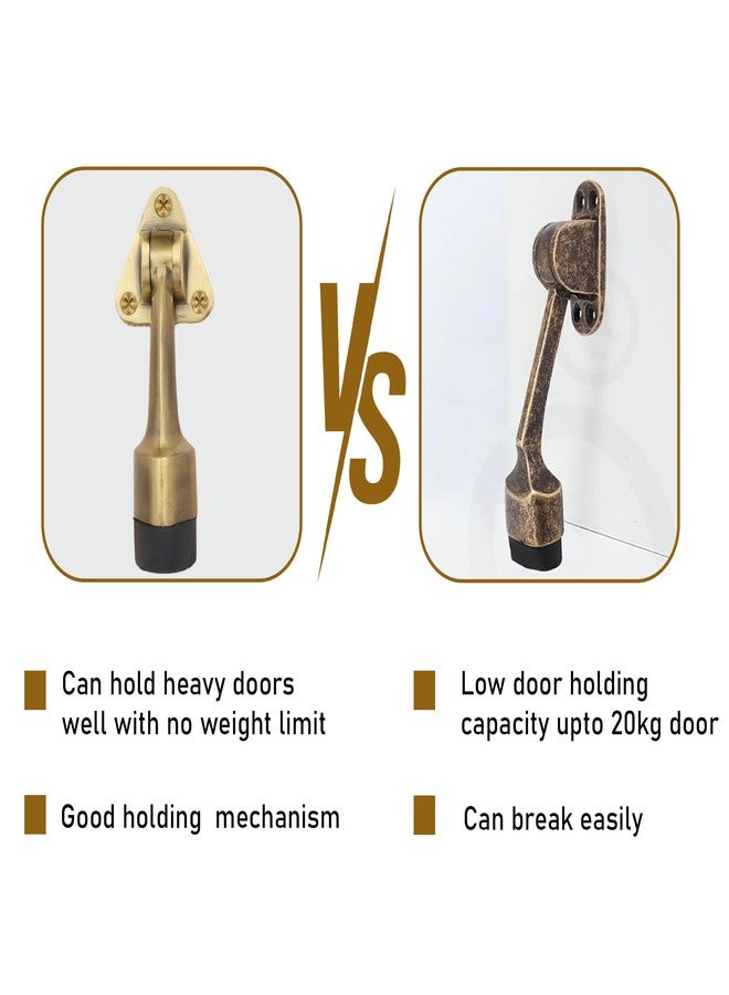 DHSVS Premium 5-Inch Door Stopper for Main Door with Antique/Stopper with Rubber Grip for Home,Office and Hotel(Pack of 8) - Image 5